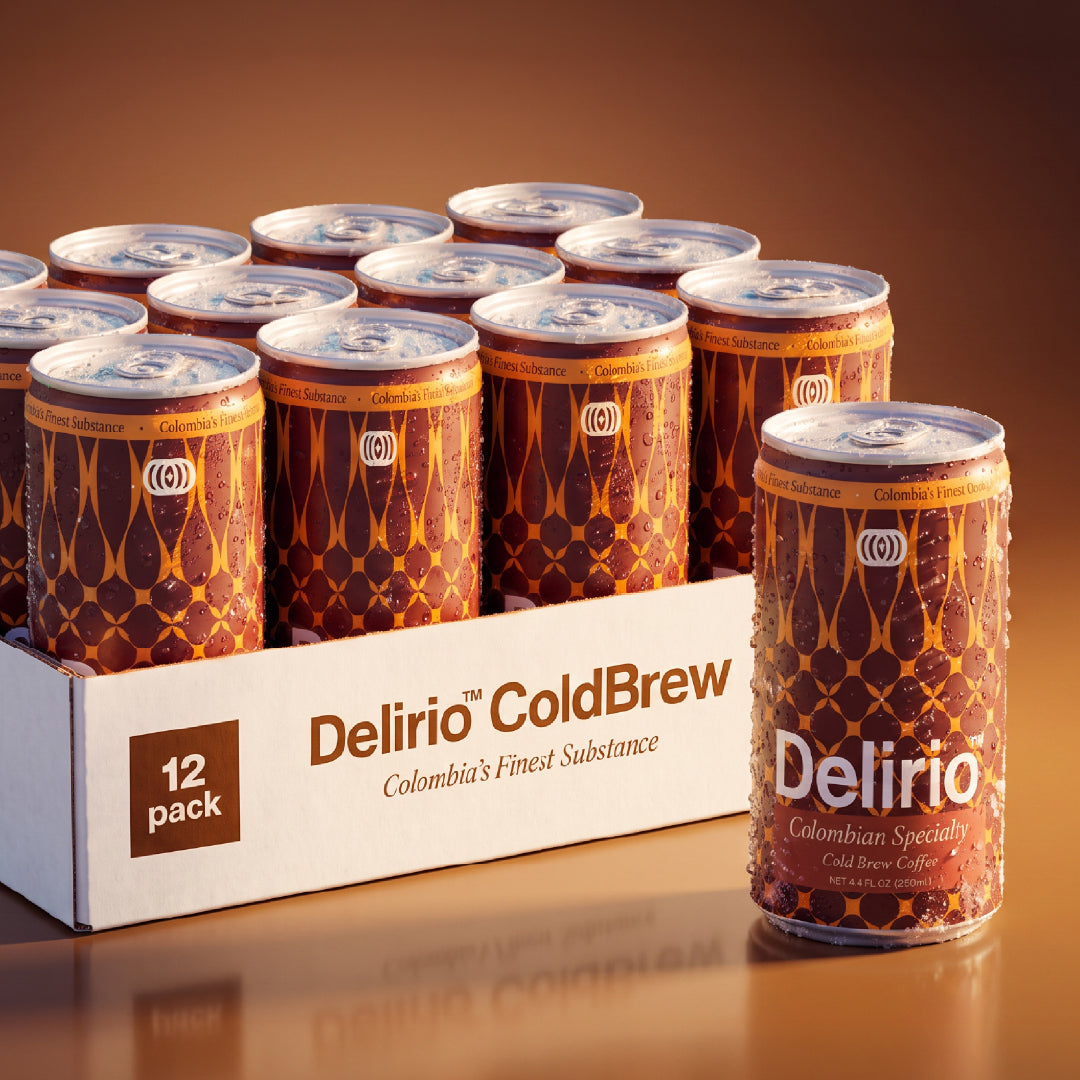 Delirio Colombian cold brew coffee can, 8.4 oz